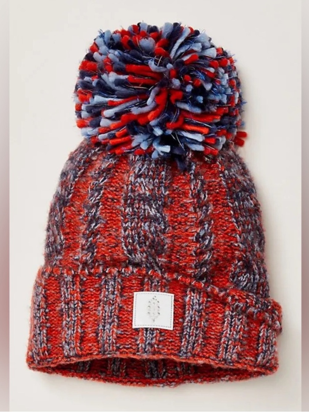 Free People Pom Party Reflective Beanie